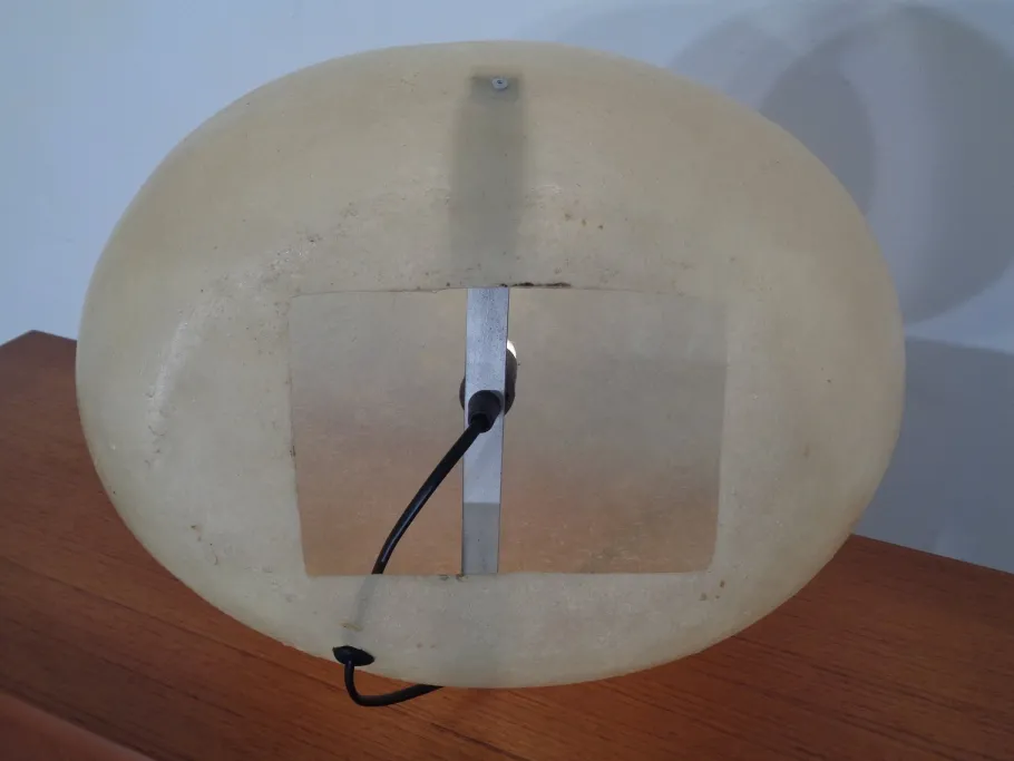 Pamono Glass Fiber Table Lamp by André Cazenave for Atelier-A, 1960s