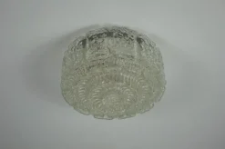 Hot Pamono Glass Flush Mount from Glashütte Limburg, 1960s