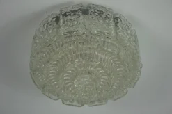 Hot Pamono Glass Flush Mount from Glashütte Limburg, 1960s