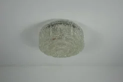 Hot Pamono Glass Flush Mount from Glashütte Limburg, 1960s