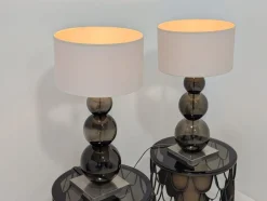 Online Pamono Glass Lamps from Porta Romana, Set of 2