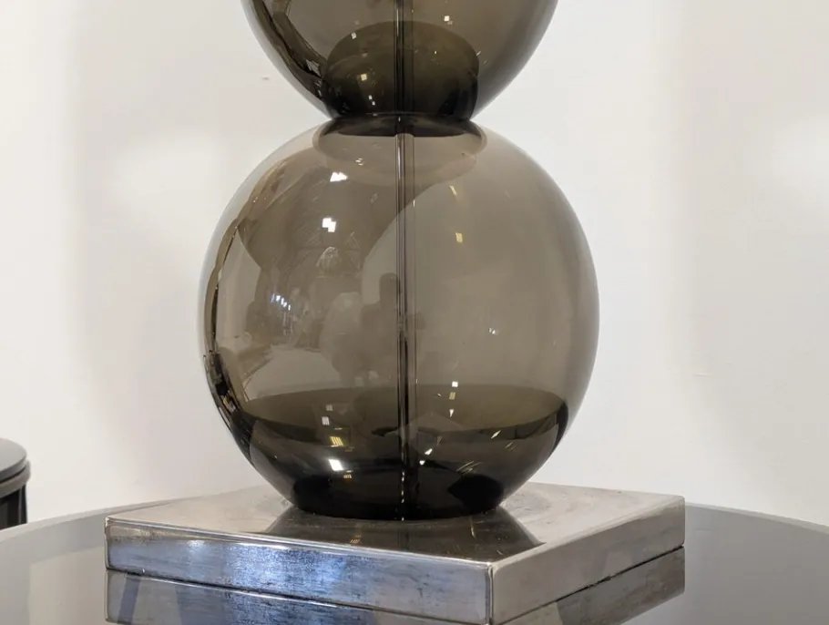 Online Pamono Glass Lamps from Porta Romana, Set of 2