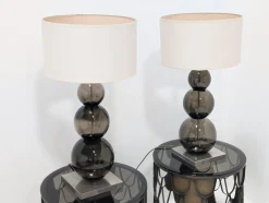 Online Pamono Glass Lamps from Porta Romana, Set of 2