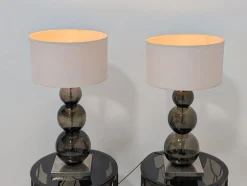Online Pamono Glass Lamps from Porta Romana, Set of 2