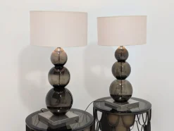 Online Pamono Glass Lamps from Porta Romana, Set of 2