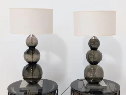 Online Pamono Glass Lamps from Porta Romana, Set of 2