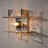 Clearance Pamono Glass Model Ice Wall Light by Carlo Nason for AV Mazzega, 1970