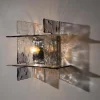 New Pamono Glass Model Ice Wall Light by Carlo Nason for AV Mazzega, 1970