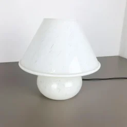 New Pamono Glass Mushroom Table Desktop Light from Glashütte Limburg, Germany, 1970s