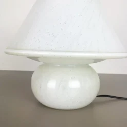 New Pamono Glass Mushroom Table Desktop Light from Glashütte Limburg, Germany, 1970s