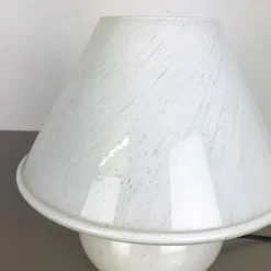 New Pamono Glass Mushroom Table Desktop Light from Glashütte Limburg, Germany, 1970s