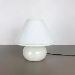 New Pamono Glass Mushroom Table Desktop Light from Glashütte Limburg, Germany, 1970s
