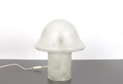 Sale Pamono Glass Mushroom Table Lamp attributed to Peill & Putzler, Germany, 1970s
