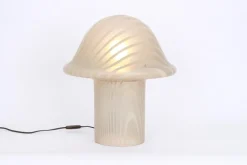 Online Pamono Glass Mushroom Table Lamps from Peill & Putzler, Germany, 1970s