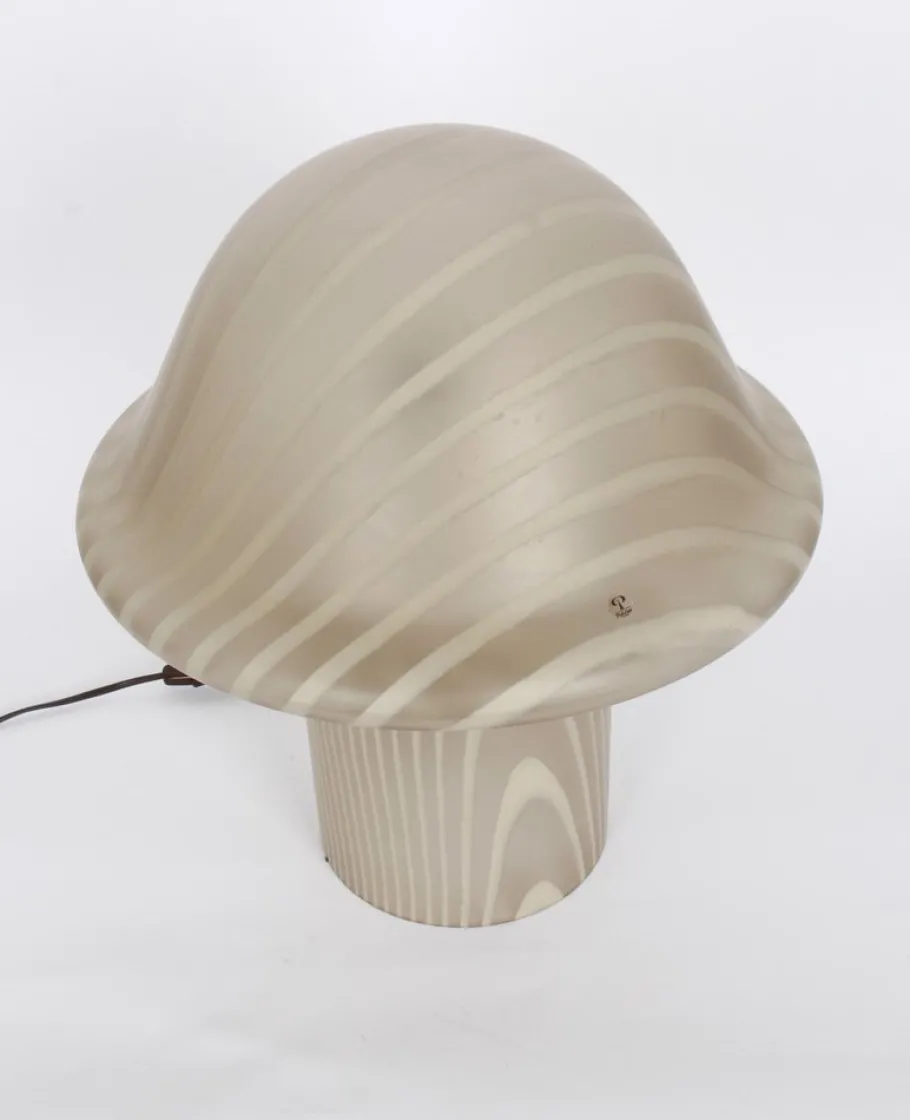 Online Pamono Glass Mushroom Table Lamps from Peill & Putzler, Germany, 1970s