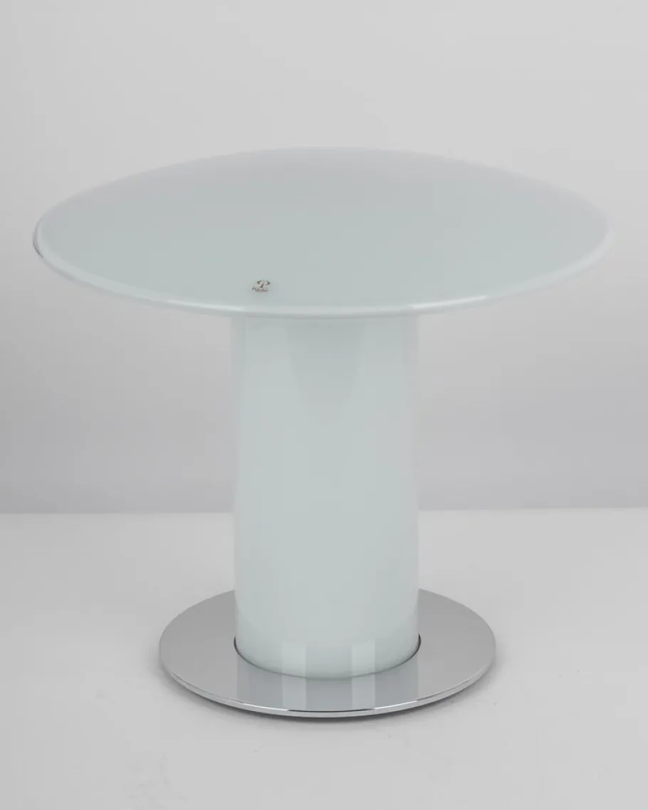 Online Pamono Glass Mushroom Table Lamp attributed to Peill & Putzler, Germany, 1970s