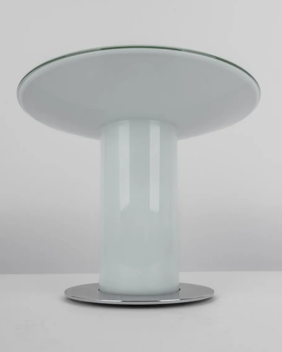 Online Pamono Glass Mushroom Table Lamp attributed to Peill & Putzler, Germany, 1970s