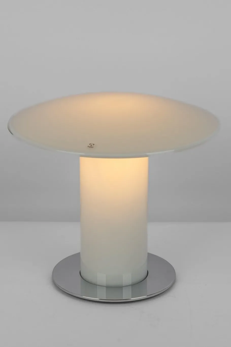 Online Pamono Glass Mushroom Table Lamp attributed to Peill & Putzler, Germany, 1970s
