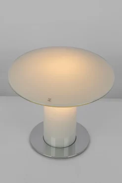 Online Pamono Glass Mushroom Table Lamp attributed to Peill & Putzler, Germany, 1970s