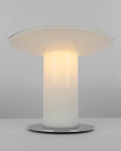 Online Pamono Glass Mushroom Table Lamp attributed to Peill & Putzler, Germany, 1970s