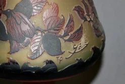 Sale Pamono Glass Paste Mushroom Lamp by Emile Gallé, 1980s