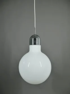 Online Pamono Glass Pendant Lamp, Germany, 1970s
