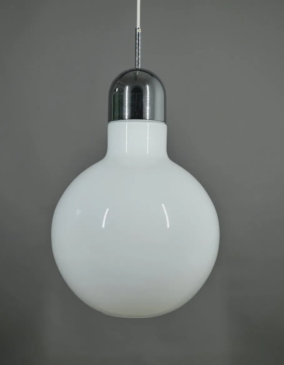 Online Pamono Glass Pendant Lamp, Germany, 1970s