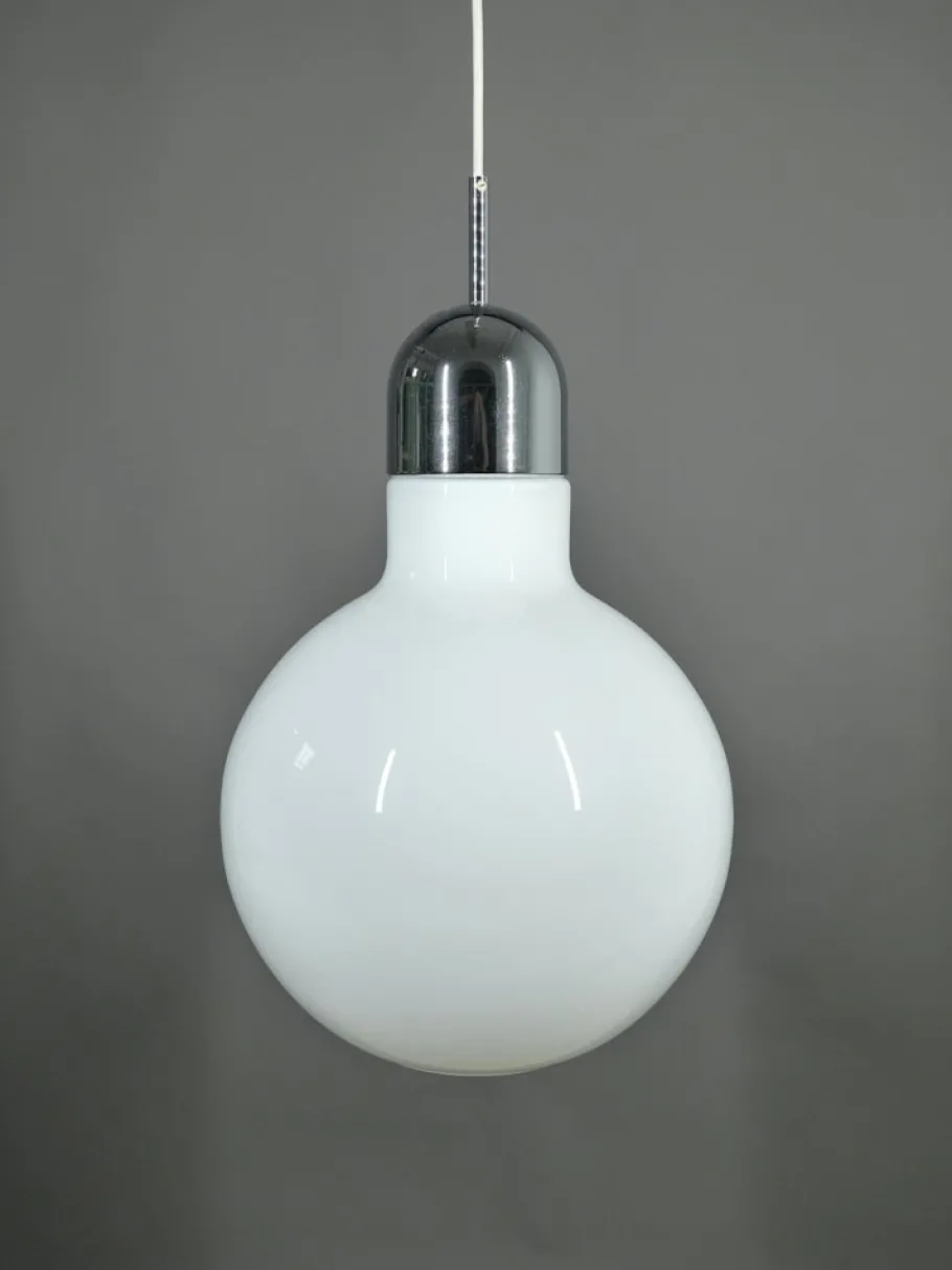 Online Pamono Glass Pendant Lamp, Germany, 1970s