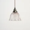 Discount Pamono Glass Pendant Light from Holophane, 1940s