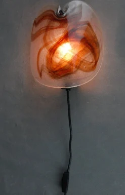 Discount Pamono Glass Sconce by Per Lutken for Holmegaard, 1972