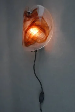 Discount Pamono Glass Sconce by Per Lutken for Holmegaard, 1972