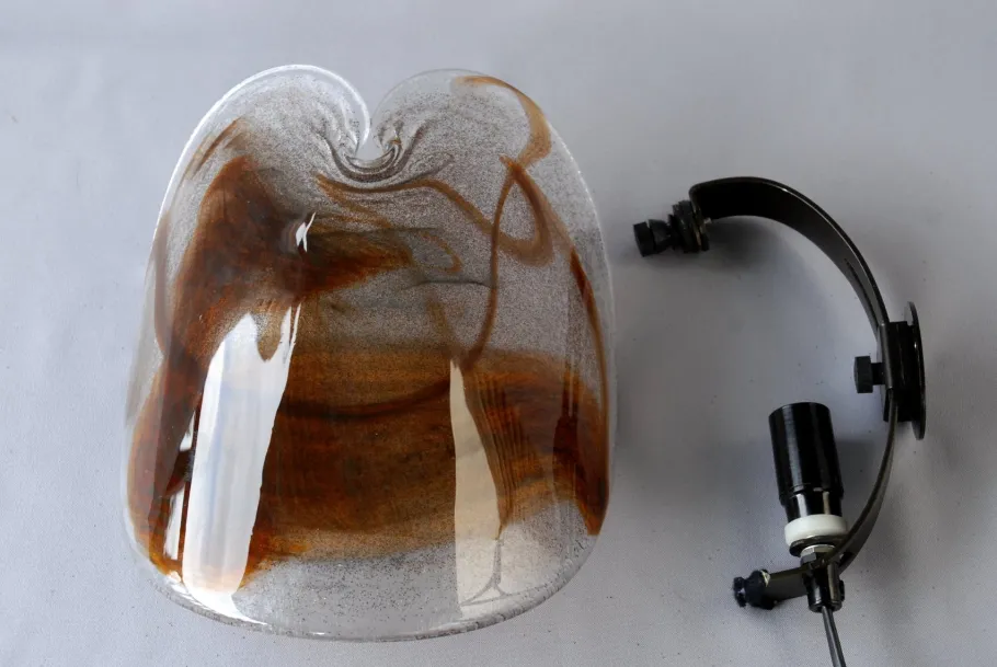 Best Pamono Glass Sconce by Per Lutken for Holmegaard, 1972