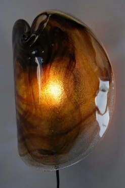 Hot Pamono Glass Sconce by Per Lutken for Holmegaard, 1972