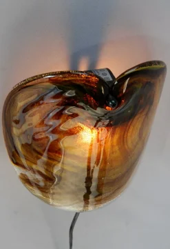 Hot Pamono Glass Sconce by Per Lutken for Holmegaard, 1972