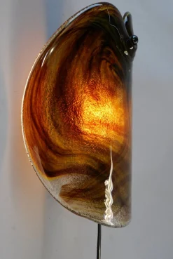 Hot Pamono Glass Sconce by Per Lutken for Holmegaard, 1972