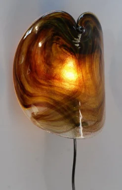 Hot Pamono Glass Sconce by Per Lutken for Holmegaard, 1972