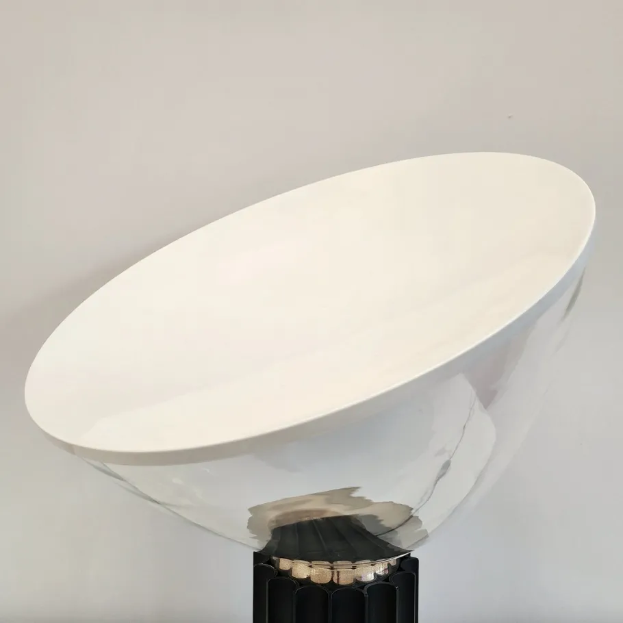 Pamono Glass Table Lamp by Castiglioni for Flos, 1970s