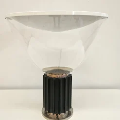 Pamono Glass Table Lamp by Castiglioni for Flos, 1970s