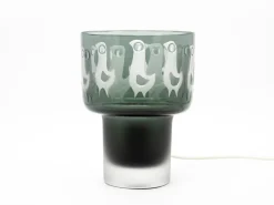 Hot Pamono Glass Table Lamp by Ove Sandeberg for Kosta Boda, Sweden, 1960s