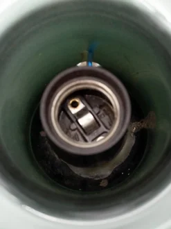 Hot Pamono Glass Table Lamp by Ove Sandeberg for Kosta Boda, Sweden, 1960s