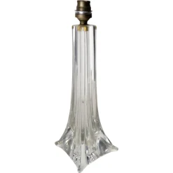Pamono Glass Table Lamp, French, 1960 Saint Louis