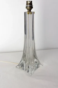 Pamono Glass Table Lamp, French, 1960 Saint Louis