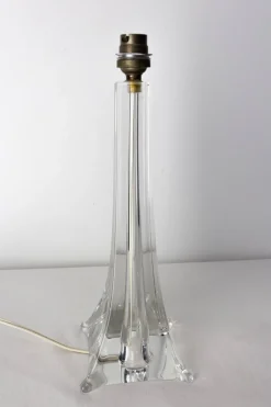 Pamono Glass Table Lamp, French, 1960 Saint Louis