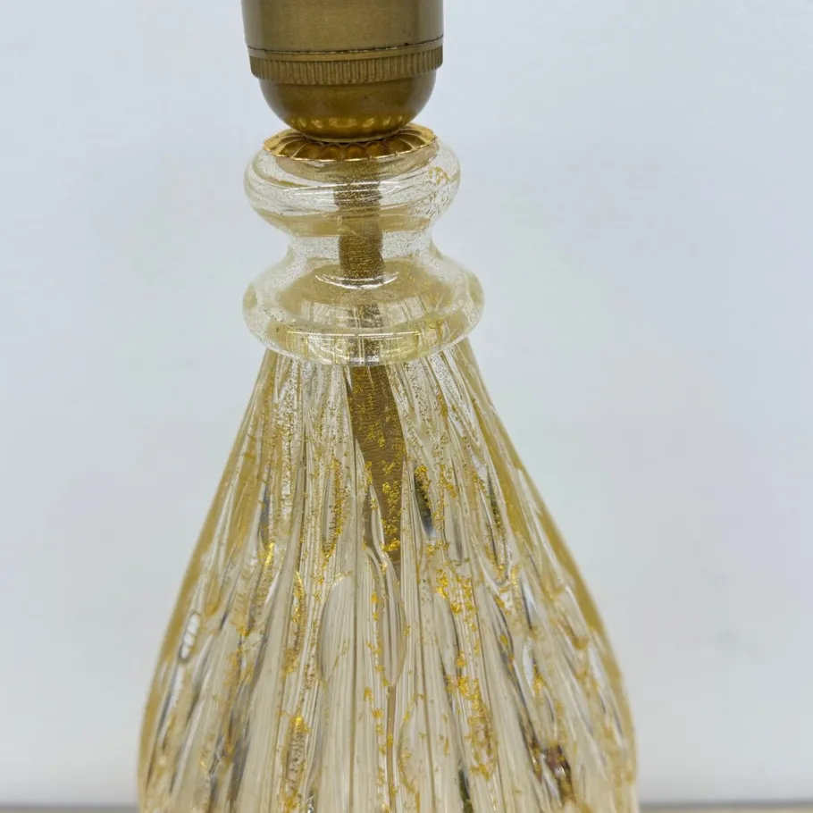 Sale Pamono Glass Table Lamp from Barovier & Toso, Italy, 1970s