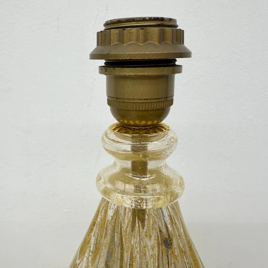 Sale Pamono Glass Table Lamp from Barovier & Toso, Italy, 1970s