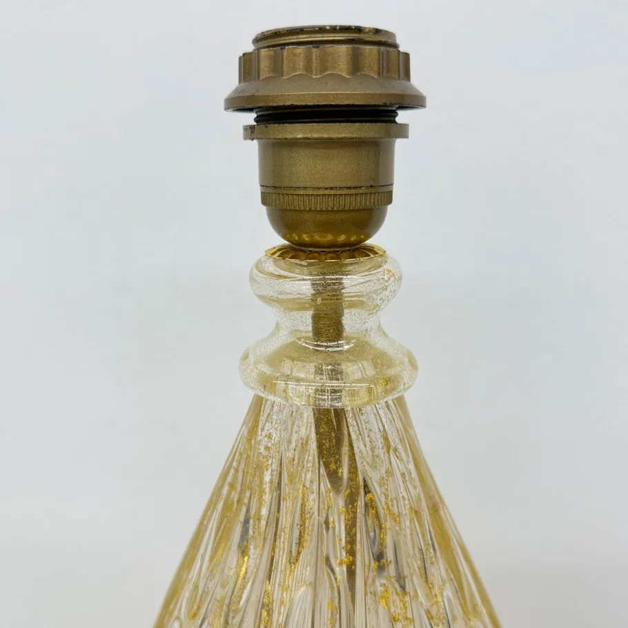 Sale Pamono Glass Table Lamp from Barovier & Toso, Italy, 1970s