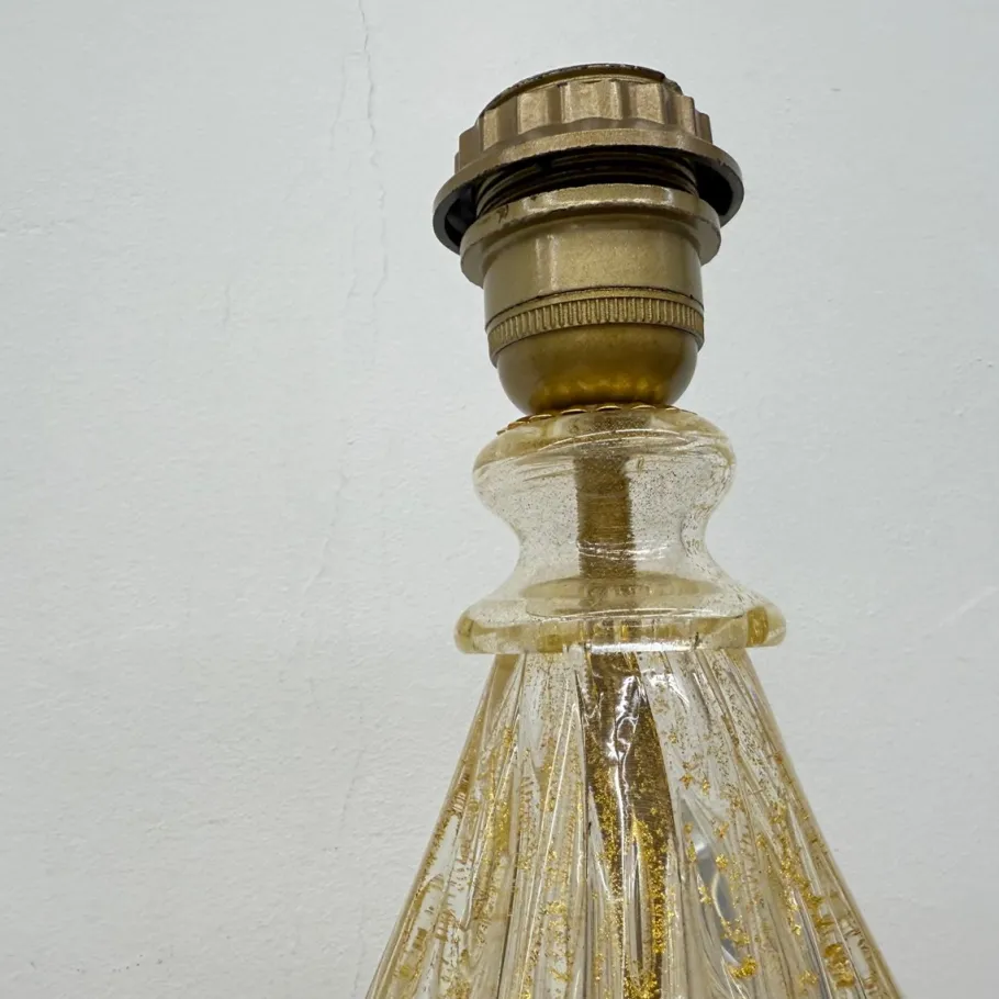 Sale Pamono Glass Table Lamp from Barovier & Toso, Italy, 1970s