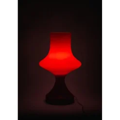 Hot Pamono Glass Table Lamp from OPP Jihlava, 1960s