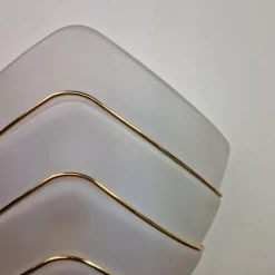 Hot Pamono Glass Wall Lamps from Massive, 1980s, Set of 2