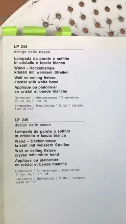 Online Pamono Glass Wall Light by Carlo Nason for Mazzega, 1970s